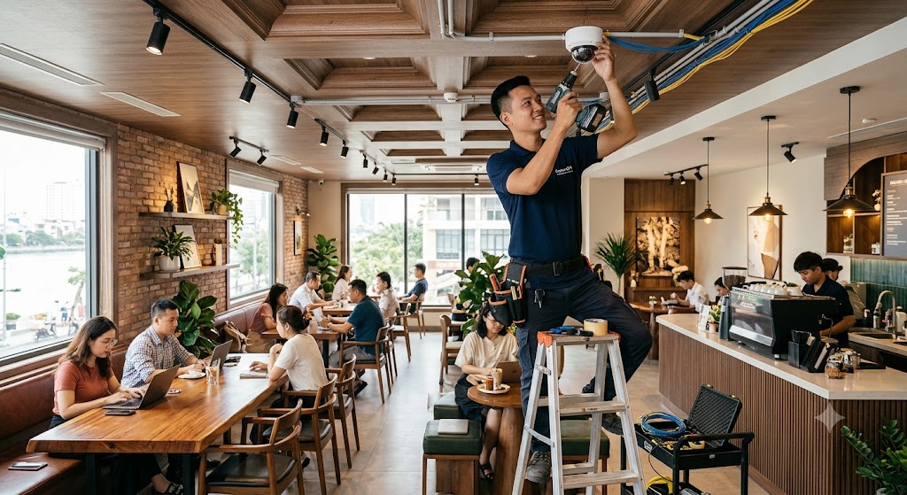 Giải Pháp Camera, Điện Nhẹ Cho Quán Café & Nhà Hàng