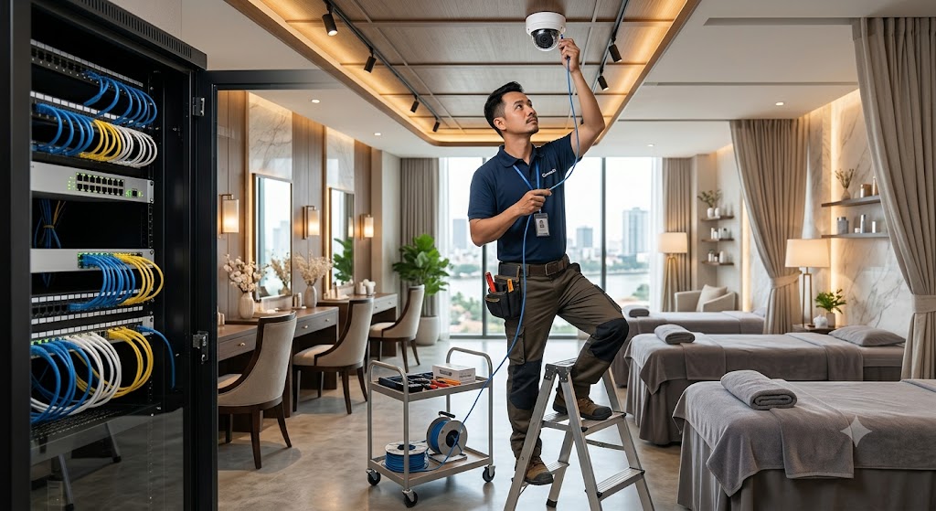 Giải pháp tổng thể cho Spa, Salon & Thẩm mỹ viện - Camera, Mạng & Điện nhẹ ELV